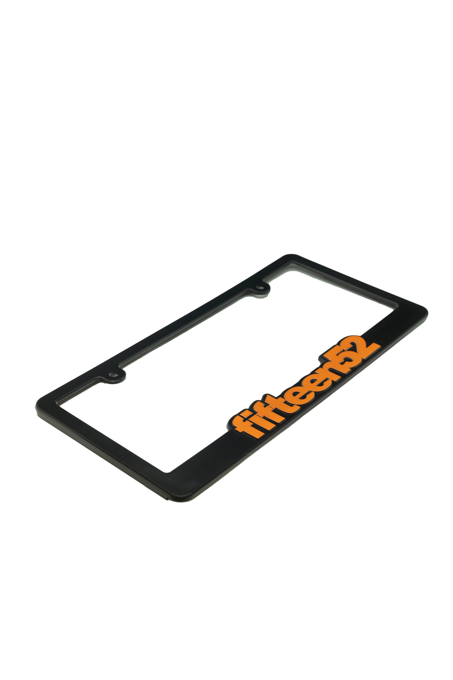 fifteen52 License Plate Frame _ Black / Orange