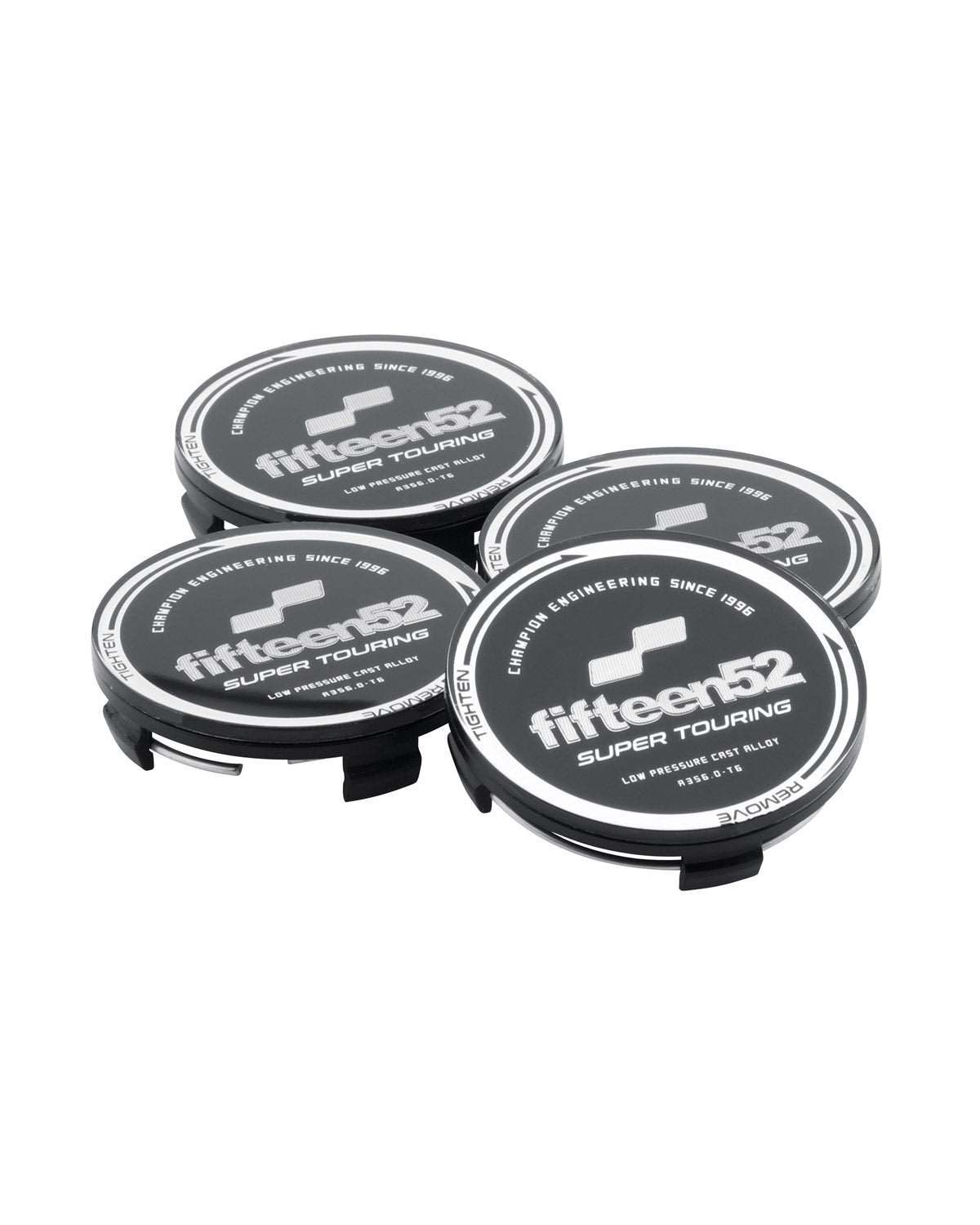 Super Touring Center Cap Set _ Black / Chrome