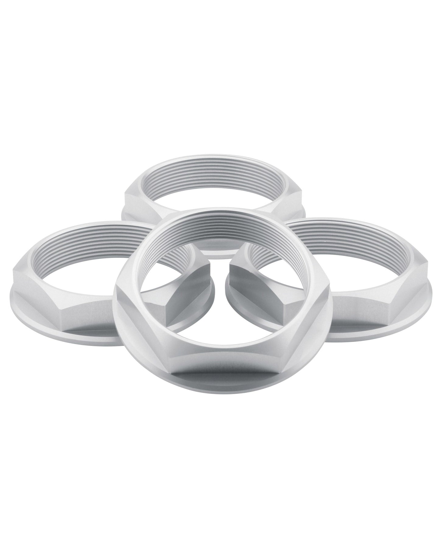 Super Touring Hex Nut Set _ Anodized Silver