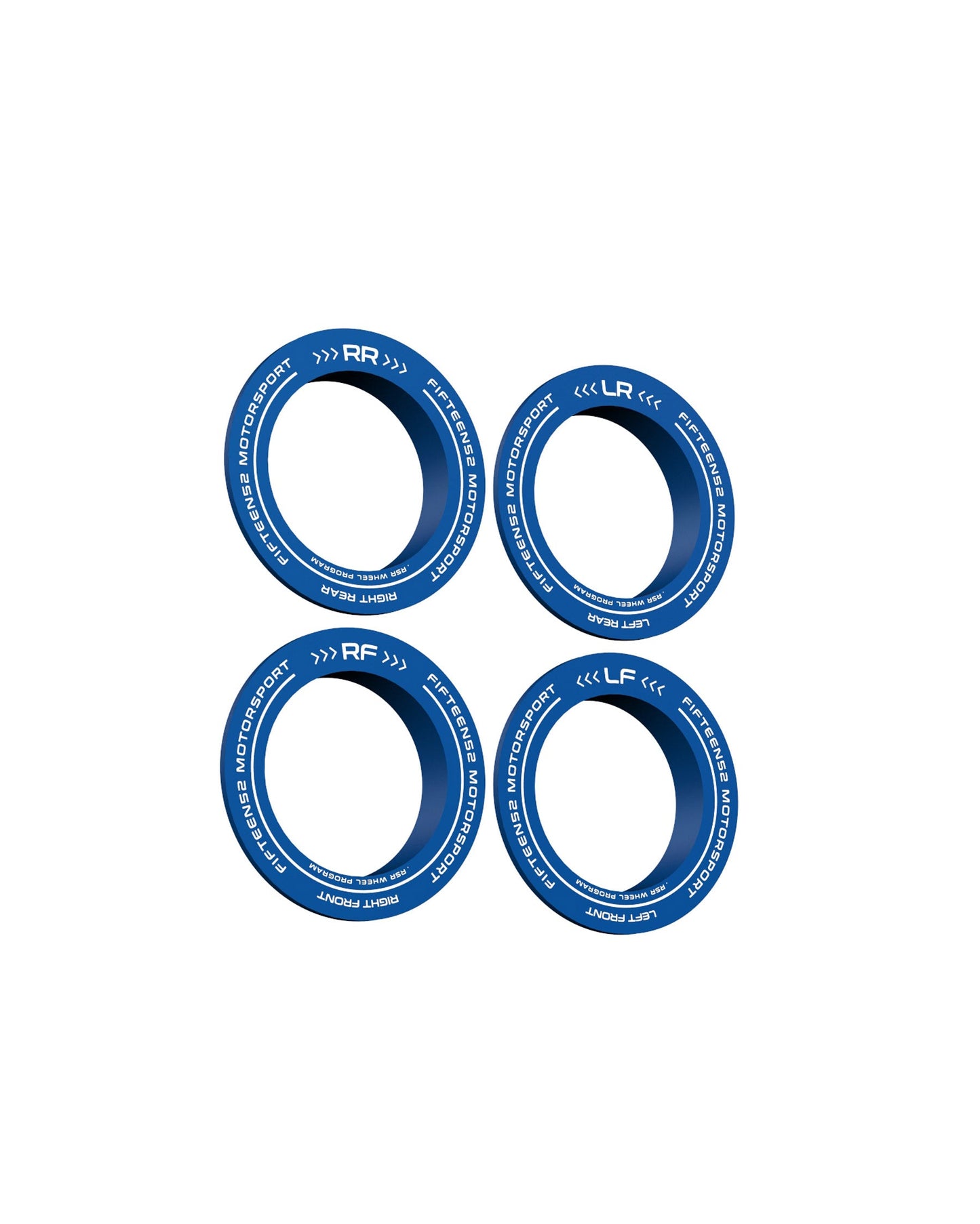 RSR Center Ring - Corner Designation Set _ Anodized Blue