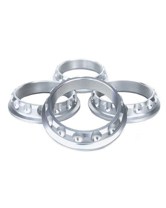 Super Touring Tech Nut Set _ Anodized Silver