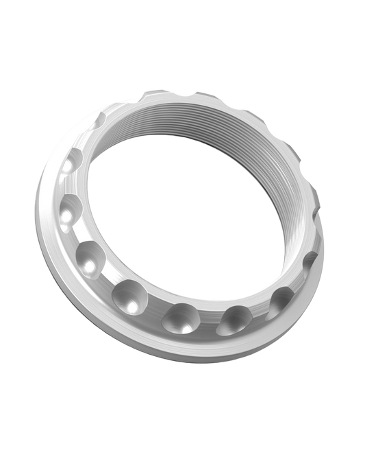 Super Touring Tech Nut _ Anodized Silver