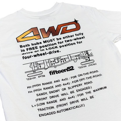 4WD Traction Tee _ White