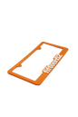 fifteen52 License Plate Frame _ Orange / White