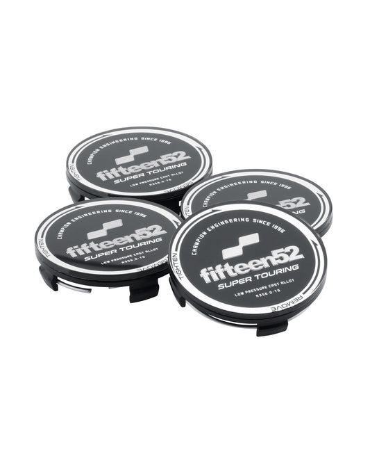 Super Touring Center Cap Set _ Black / Chrome
