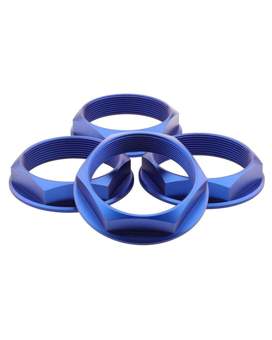Super Touring Hex Nut Set _ Anodized Blue