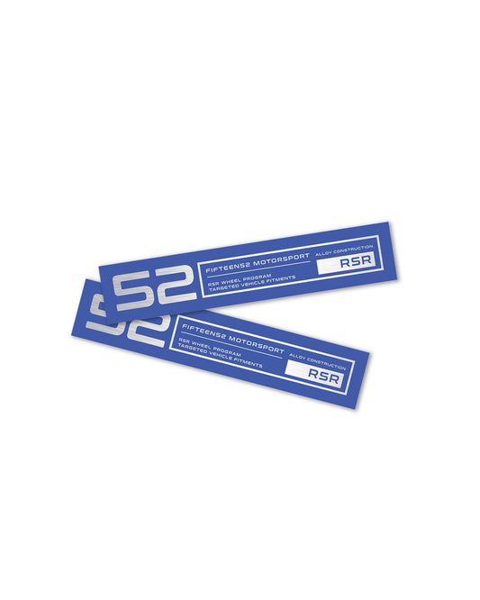 RSR Wheel Lip Decal Set _ Blue