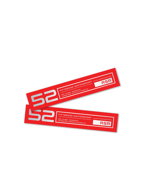 RSR Wheel Lip Decal Set _ Red